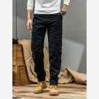 Herren Cargohose Straight Fit Baumwollstretch Cargotaschen
