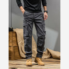 Herren Cargohose Straight Fit Baumwollstretch Cargotaschen