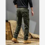 Herren Cargohose Straight Fit Baumwollstretch Cargotaschen