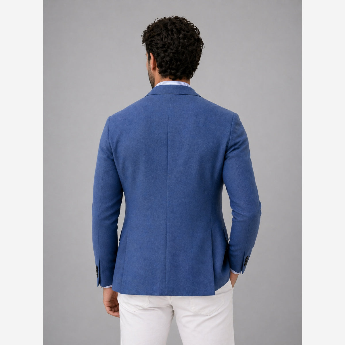 Herren Sakko Strickblazer Tailored Fit Casual