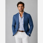 Herren Sakko Strickblazer Tailored Fit Casual
