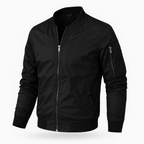 Herren Bomberjacke Leicht Regular Fit Rippkragen Seitentaschen