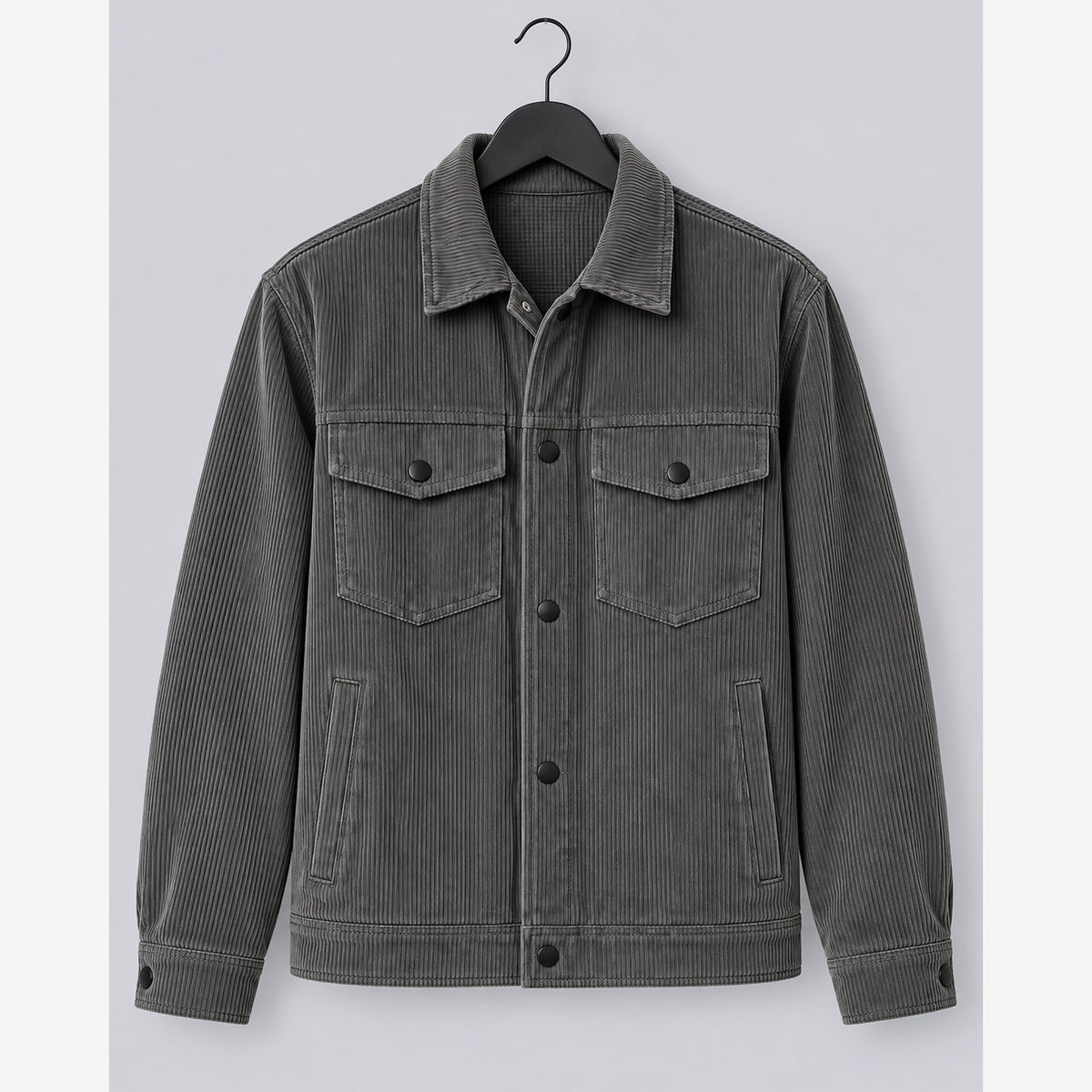 Herren Cord Overshirt Regular Fit Workwear Brusttaschen