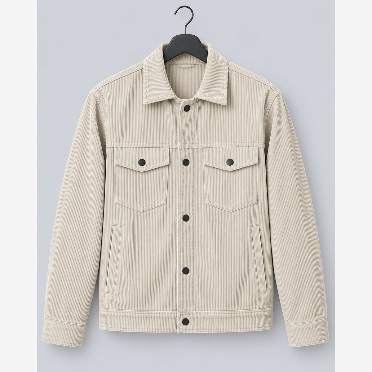 Herren Cord Overshirt Regular Fit Workwear Brusttaschen