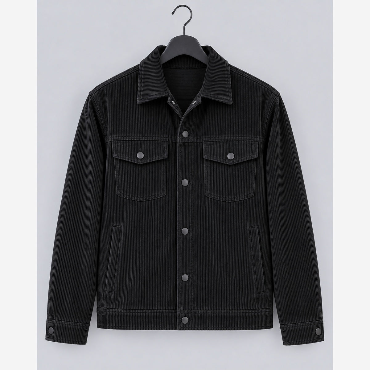 Herren Cord Overshirt Regular Fit Workwear Brusttaschen