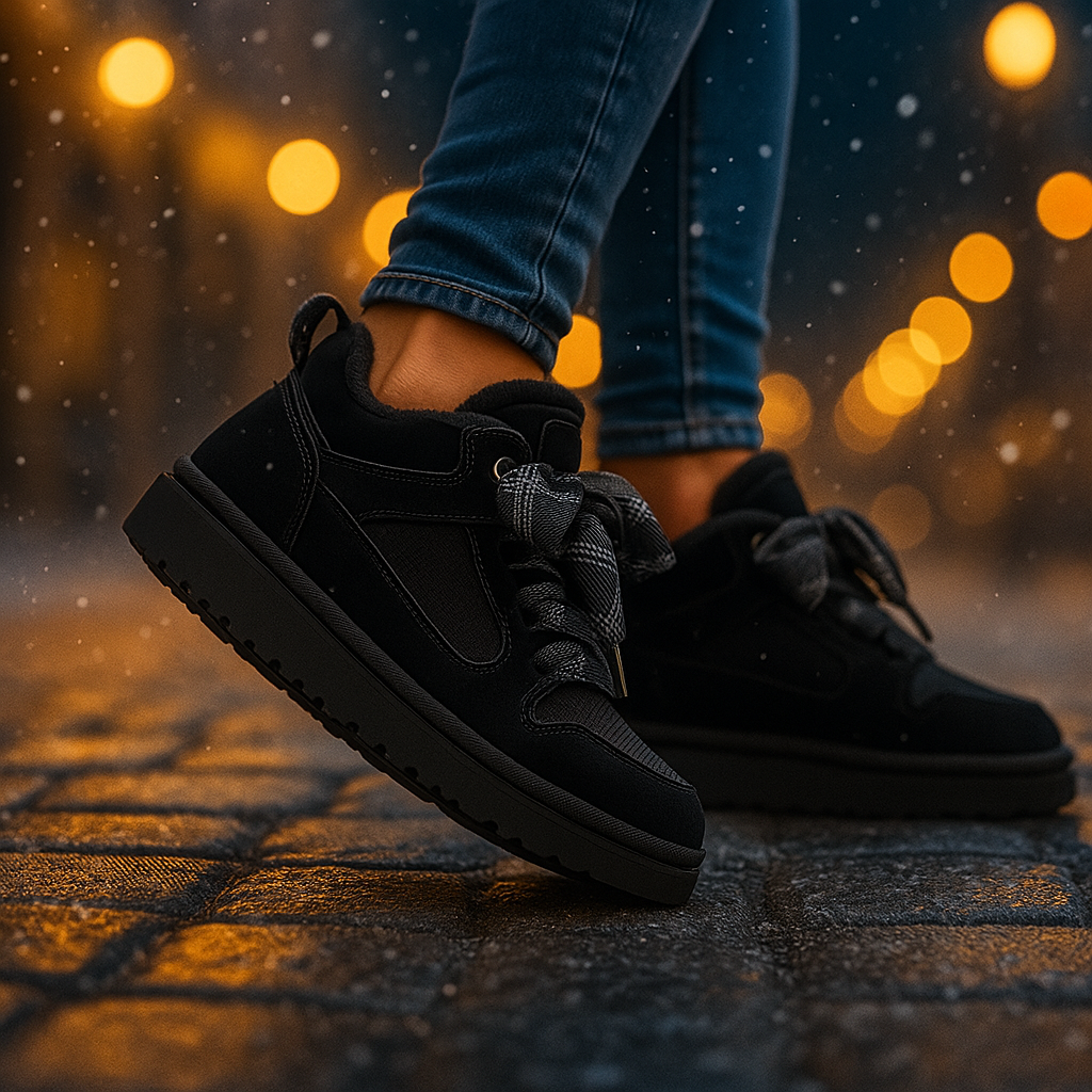 Damen Winterstiefel Wildleder Warm Gefüttert Rutschfeste Sohle