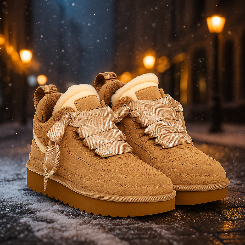 Damen Winterstiefel Wildleder Warm Gefüttert Rutschfeste Sohle