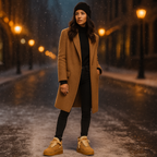 Damen Winterstiefel Wildleder Warm Gefüttert Rutschfeste Sohle