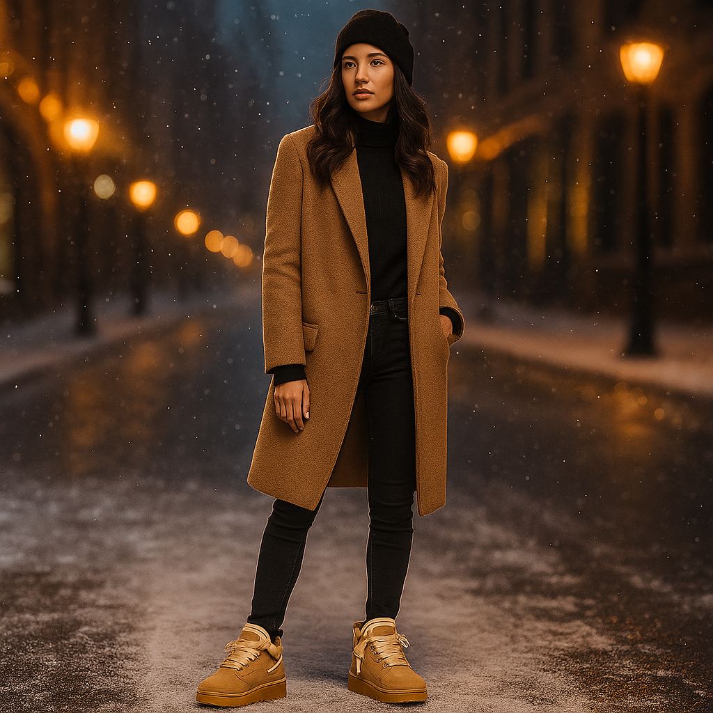Damen Winterstiefel Wildleder Warm Gefüttert Rutschfeste Sohle