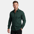 Herren Hemd Slim Fit Langarm Kentkragen Business