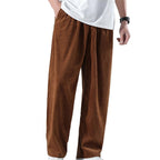 Braune Herren Samthose – Oversized Winterhose