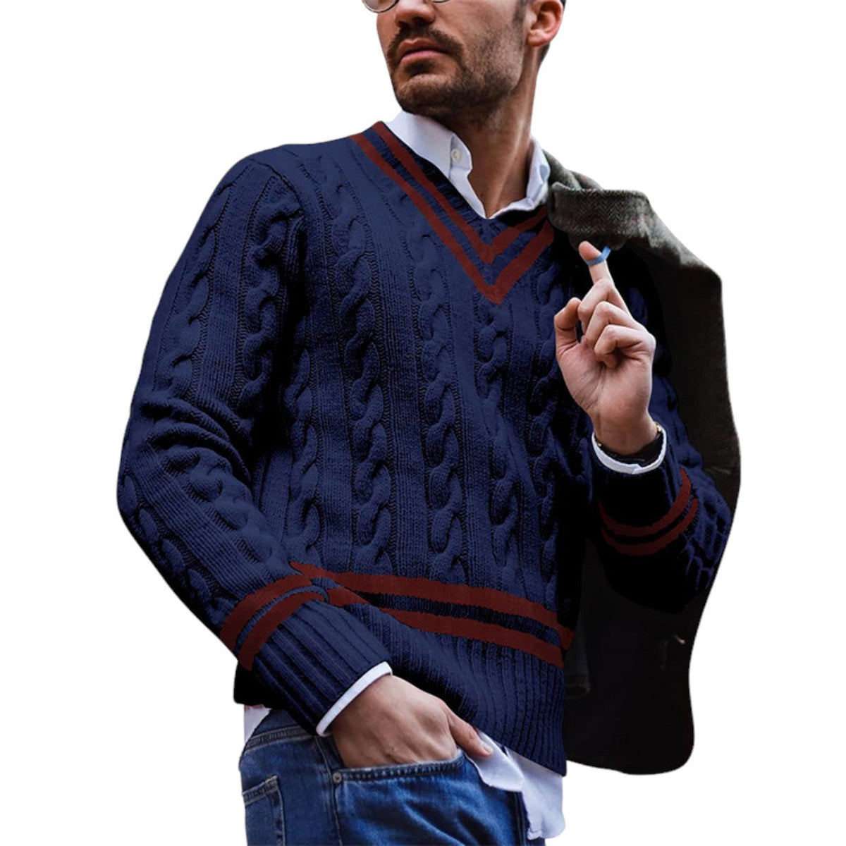 Herren Strickpullover - Regular Fit Herbststyle